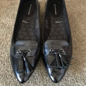 Black loafers